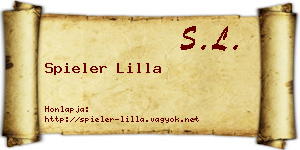 Spieler Lilla névjegykártya